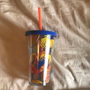 New Starbucks grande cold cup, floral, summer